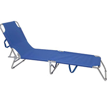 Cargar imagen en el visor de la galería, Tumbona Hamaca Plegable para Playa, Jardín, Terraza - Silla Hamaca Multiposiciones de Metal - 3 Posiciones 24 x 55 x 188 cm