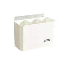 Cargar imagen en el visor de la galería, Organizador de Cocina o Baño con 3 Compartimentos Con Ventosas Super Adhesiva de PVC