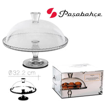 Cargar imagen en el visor de la galería, Tartera de Cristal con Pie y tapa, Soporte para Pasteles Tarta bizcochos Ice Cup