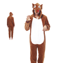 Cargar imagen en el visor de la galería, Disfraz Pijama Lobo Adulto Unisex Para Carnaval Fiestas