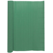 Cargar imagen en el visor de la galería, Valla De Ocultación Cañizo PVC 1.5x3 m Doble Cara Verde 1000 G/m2 para Jardín, Balcón o Terraza
