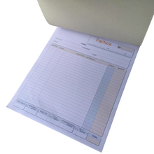 Cargar imagen en el visor de la galería, Talonario de facturas 2 copias 35 Juegos Autocopiativo 21 x 25.6 cm Pack 6 Unds.
