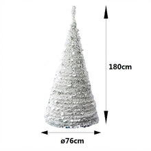 Cargar imagen en el visor de la galería, Pino de Navidad Cono Plegable Nevado – Árbol Navideño Decorativo Fácil de Montar
