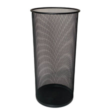 Cargar imagen en el visor de la galería, Paragüero de Malla Metálica, Soporte para Paraguas de Malla metálica, Porta Paraguas, Recipiente para Paraguas, Paragüero metálico de Malla, Altura 51 cm y diámetro 26 cm, Negro