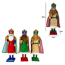 Cargar imagen en el visor de la galería, Conjunto de 3 Figuras Reyes Magos para Decoración de Navidad y el Día de Reyes – Gerimport