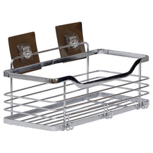 Cargar imagen en el visor de la galería, Accesorios para el baño Cesta Estante Rectangular, Jabonera, Portarollo, Gancho de Acero Inoxidable Con Tarjeta Adhesivo 3M - Tendance