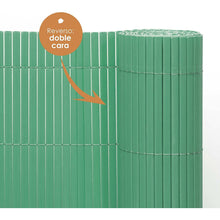 Cargar imagen en el visor de la galería, Valla De Ocultación Cañizo PVC 1.5x3 m Doble Cara Verde 1000 G/m2 para Jardín, Balcón o Terraza