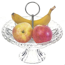 Cargar imagen en el visor de la galería, Frutero de Mesa de Cristal con Asa Para Frutas o Pasteles