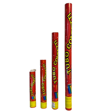 Cargar imagen en el visor de la galería, Cañón de Confeti Tubo Confetti para Fiesta Celebraciones Multicolor Metal Metalico 27 - 77 cm