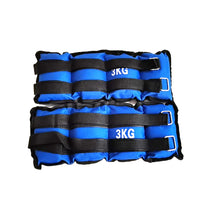 Cargar imagen en el visor de la galería, Pesas Para Tobillos y Muñecas de 1 a 5 Kilos, Lastres Doble Correa Ajustables, para Fitness Ejercicio Gimnasio Entrenamiento, Pesas Tobilleras Multifuncional