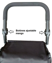 Cargar imagen en el visor de la galería, Carro de Compra de 4 Ruedas con marco de aluminio Ligero plegable portátil 43 × 53 × 95 cm