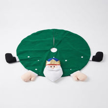 Cargar imagen en el visor de la galería, Cubrepié de árbol de Navidad, Falta Alfombra Pie de Pino 90 cm de los Reyes Magos - Faldón Redondo de Poliéster para Base de Árbol de Navidad