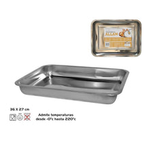 Cargar imagen en el visor de la galería, Rustidera bandeja para horno acero inoxidable, Bandeja de Horno