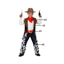 Cargar imagen en el visor de la galería, Disfraz Vaquero Niño Infantil Marrón para Carnaval Fiesta