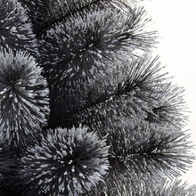Cargar imagen en el visor de la galería, Árbol de pino negro y verde con nieve Navidad Artificial rama soporte metal PVC 60-210 cm