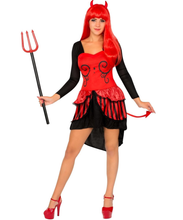 Cargar imagen en el visor de la galería, Disfraz Diabresa demonio adulto mujer para Halloween Carnaval Teatro