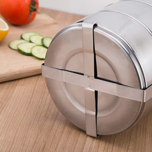 Cargar imagen en el visor de la galería, Fiambrera Redonda Con Tapa Quttin Acero Inoxidable (ø 17 Cm)