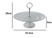 Cargar imagen en el visor de la galería, Frutero de Mesa de Cristal con Asa Para Frutas o Pasteles