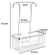 Cargar imagen en el visor de la galería, Accesorios para el baño Cesta Estante Rectangular, Jabonera, Portarollo, Gancho de Acero Inoxidable Con Tarjeta Adhesivo 3M - Tendance