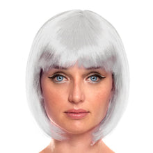 Cargar imagen en el visor de la galería, Peluca Corte Bob Flequillo Rubia Castaña Accesorios de Disfraces Fiesta Carnaval