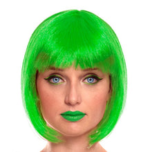 Cargar imagen en el visor de la galería, Peluca Corte Bob Flequillo Rubia Castaña Accesorios de Disfraces Fiesta Carnaval