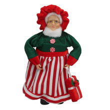 Cargar imagen en el visor de la galería, Figuras Decorativas Navideñas de Papá Noel y Mamá Noel - Muñecos de Peluche Estilo Chef con PP, PVC y Poliéster para Decoración de Navidad (Modelos 32 cm y 45 cm)