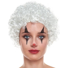 Cargar imagen en el visor de la galería, Peluca de Payaso Rizos Negro o Muticolor (70 g) Para Fiesta de Carnaval Halloween Cumpleaños Teatro