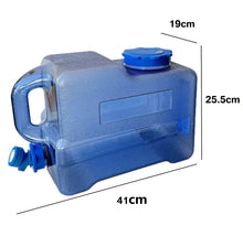 Cargar imagen en el visor de la galería, GARRAFACON con GRIFO Dispensador de agua con grifo de plástico PETG 12 L para frigorífico, Garrafa Depósito para bebidas rellenable ideal para oficina, acampada, zumos y cócteles