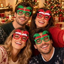 Cargar imagen en el visor de la galería, Set de 6 Gafas de Navidad – Diseños Surtidos – Gafas Festivas para Fiestas, Eventos, Fotos y Celebraciones Navideñas