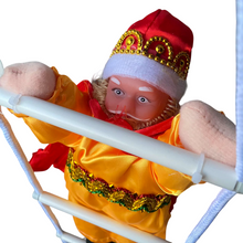 Cargar imagen en el visor de la galería, Colgante Reyes Magos con Escalera de Cuerda Para Balcón Ventana Terraza Decorcion de Navidad