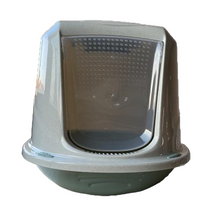 Cargar imagen en el visor de la galería, Arenero Baño Aseo WC Casa para Gato Mascota con Tapa Puerta Portátil Arenero, Gatera, Bandeja