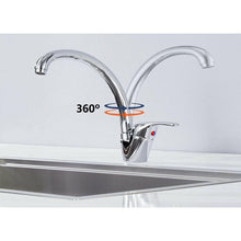 Cargar imagen en el visor de la galería, Grifo de Cocina para Fregadero Monomando Caño giratorio agua fría y caliente