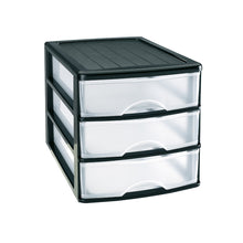 Cargar imagen en el visor de la galería, Cajonera Plastico sobremesa de 2,3,4 cajones blanco , negro
