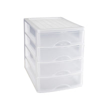 Cargar imagen en el visor de la galería, Cajonera Plastico sobremesa de 2,3,4 cajones blanco , negro