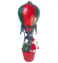 Cargar imagen en el visor de la galería, Figura SANTA CLAUS en Globo Aero Aerostático Rojo / Verde 60CM Para Decoración de Navidad - Gerimport