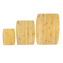 Cargar imagen en el visor de la galería, Juego de Tablas de Cortar de Bambú, Tabla de Cortar de Cocina Rectangular 3 Tamaños