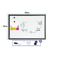 Cargar imagen en el visor de la galería, Pizarra Blanca Magenética, Enmarcado con Madera sólida, para usos en casa o la oficina, Apto para rotulador de Pizarra
