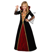 Cargar imagen en el visor de la galería, Disfraz vampìresa niña Infantil Para holloween Carnaval Teatro