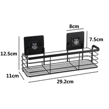 Cargar imagen en el visor de la galería, Accesorios para el baño Cesta Estante Rectangular, Jabonera, Portarollo, Gancho de Acero Inoxidable Con Tarjeta Adhesivo 3M - Tendance