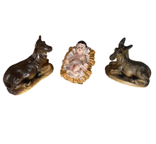 Cargar imagen en el visor de la galería, Nacimiento Resina 9 Piezas Reyes Magos María Jesús, José, angel, Aprox 11 cm Figuras Belen Pesebre Decoracion Navidad