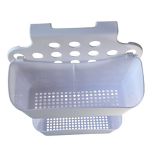 Cargar imagen en el visor de la galería, Cestas colgantes de almacenamiento de plástico Blanco para colgar a mampara de baño