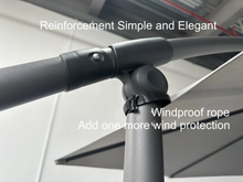 Cargar imagen en el visor de la galería, Sombrilla Parasol Excéntrico ø 300 cm Estructura Aluminio Tela de Poliéster de 180 g/m² Terraza Jardin Camping Playa (copia)