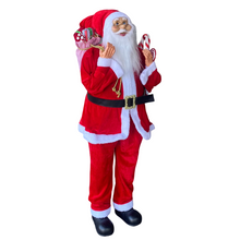 Cargar imagen en el visor de la galería, Figura Papa Noel Santa Clau de Pie con Regalo a la Mano Para Decoración de Navidad