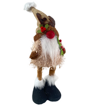 Cargar imagen en el visor de la galería, Muñeco Elfo de Navidad con luz LED Ilumina Cuerpo, Figura Enano de Elfo de Navideño Para Decoración 17x11x43cm de Navadad