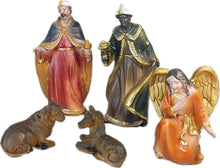 Cargar imagen en el visor de la galería, NACIMIENTO 9 PIEZAS 17CM NAVIDAD BELÉN ESCENA PESEBRE FIGURAS