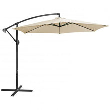 Cargar imagen en el visor de la galería, Sombrilla Parasol Excéntrico ø 300 cm Estructura Aluminio Tela de Poliéster de 180 g/m² Terraza Jardin Camping Playa (copia)