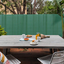 Cargar imagen en el visor de la galería, Valla Cañizo PVC de Media Caña verde Densidad 1000 g/m2 Valla de Ocultación, Protección Visual Privacidad
