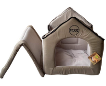 Cargar imagen en el visor de la galería, Casa para Perro Gato Mascota con Cojin, y Cremallera Desmodable 54x50x46 cm