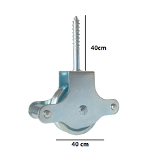 Cargar imagen en el visor de la galería, 2 pcs Poleas de Tendedero Acero Inoxidable 304 Roscada Para Tendedero de Ropa