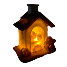 Cargar imagen en el visor de la galería, Horno Con Luz LED Intermitente belén 6 Modelos Pesebre Figuras de Para Decoracion de Navidad, envío al azar (1 unidad)